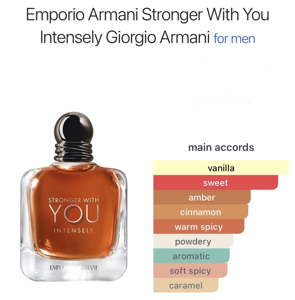Giorgio Armani Stronger With You Intensely catalog page
