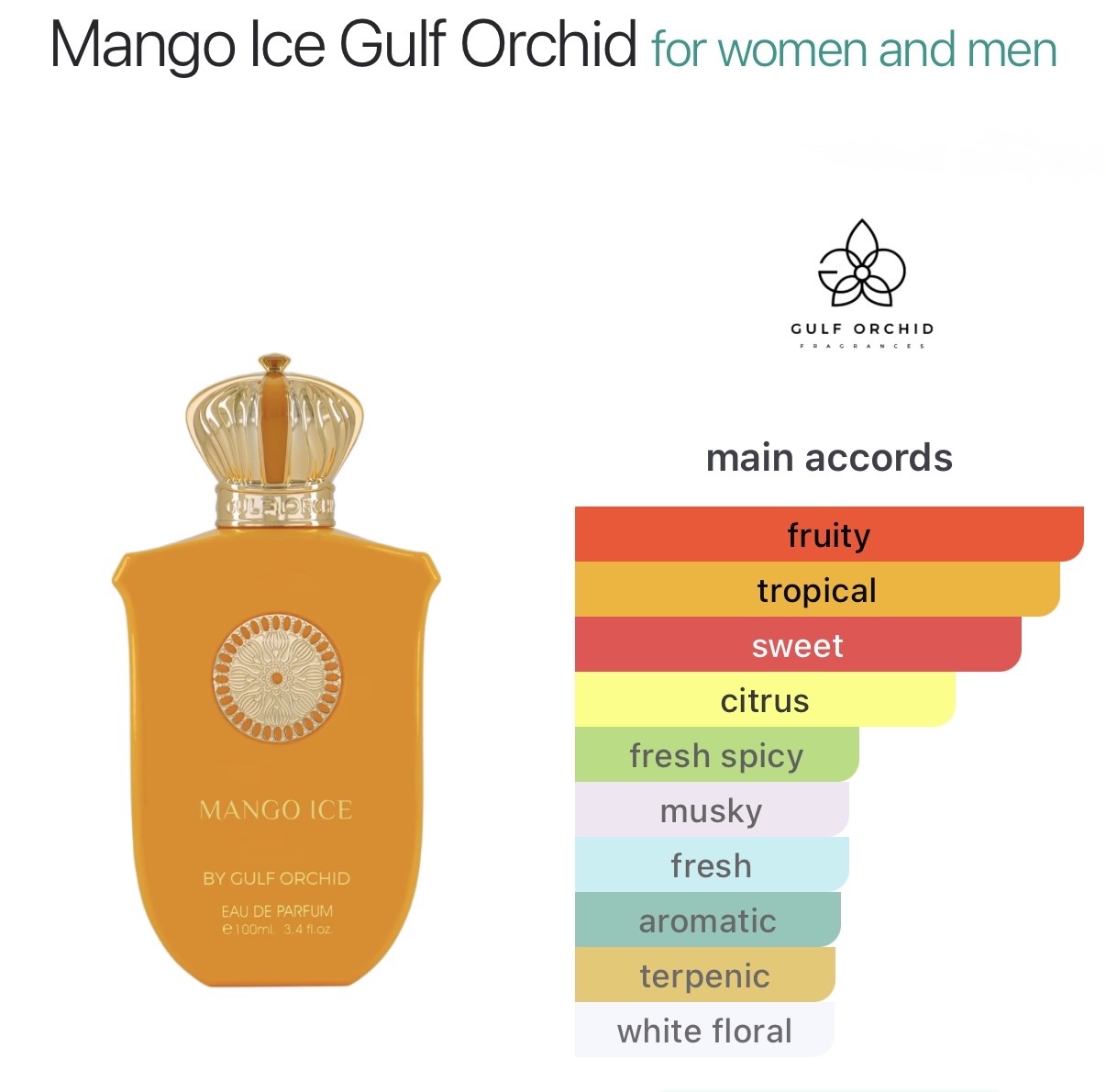 Gulf Orchid Mango Ice catalog page
