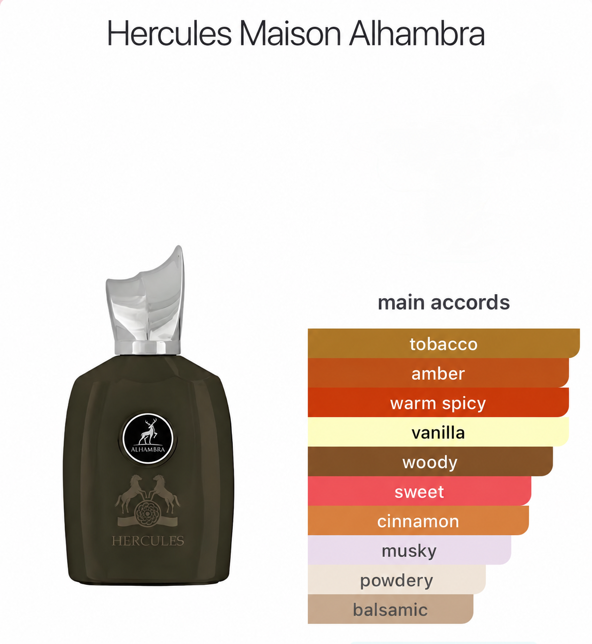 Maison Alhambra Hercules catalog page